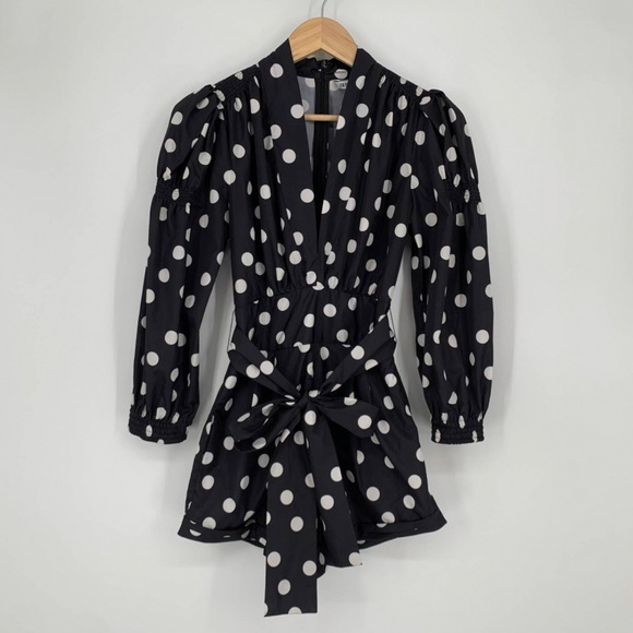 Zara jumpsuit polka dot short size S excellent condition - Picture 5 of 6